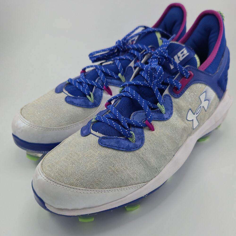 Under Armour Harper 8 baseball Elite TPU Men's Size 12 Blue Gray Baseball Cleats